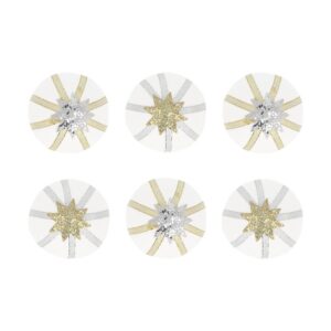 Boules surprises or et argent (x 6)