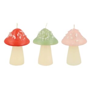Bougies champignons (x 3)