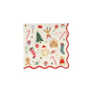 Serviettes de table Joyeux Noël (x 16)