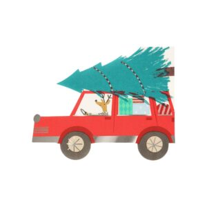 Serviettes en papier à motif de rennes (x 16)