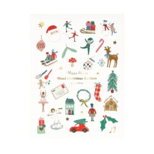 Autocollants de Noël à icônes variées (x 10 feuilles)