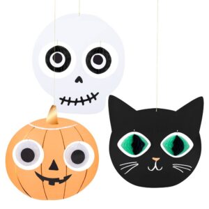 Décorations suspendues de têtes d'Halloween (x 3)