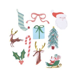 Autocollants en forme de Noël (x 25 autocollants)