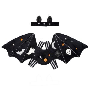 Costume d'ailes de chauve-souris brodées