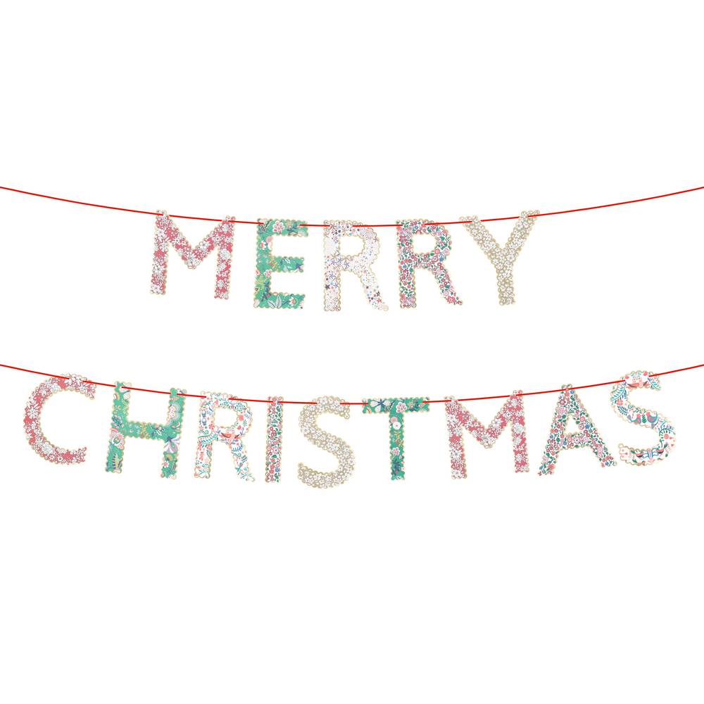 Ensemble de guirlandes de Noël Meri Meri x Liberty