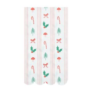 Serviettes d'invités à rayures festives (x 16)