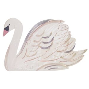 Assiettes cygnes (x 8)