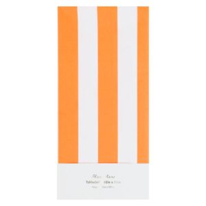 Nappe à rayures orange