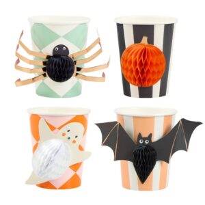 Gobelets à motifs d'Halloween (x 8)