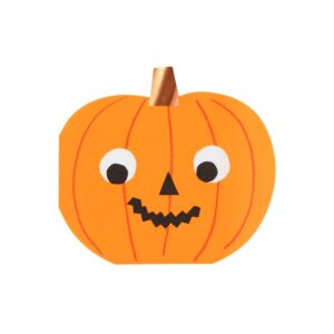 Serviettes de table citrouille d'Halloween (x 16)