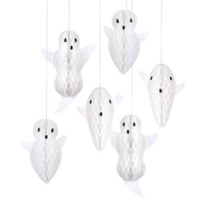 Décorations fantômes à suspendre (x 6)