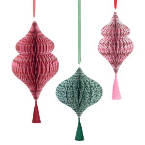 Décorations en papier alvéolé Meri Meri x Molly Mahon (x 3)