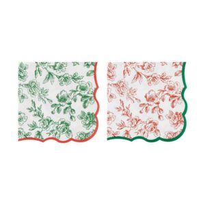 Grandes Serviettes Toile De Jouy (x 16)