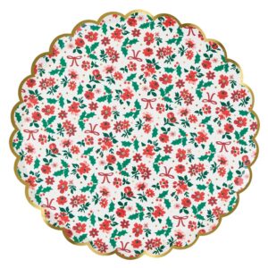 Assiettes plates Holly Ditsy (x 8)