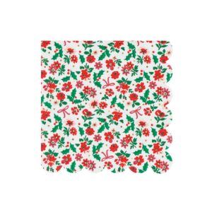 Serviettes de table Holly Ditsy grand format (x 16)