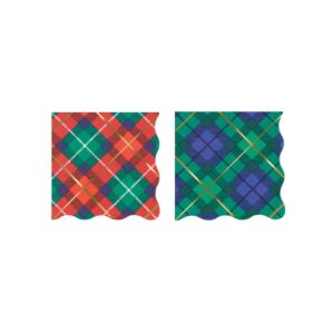 Serviettes de table à carreaux mélangés