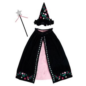 Costume de sorcière en velours brodé