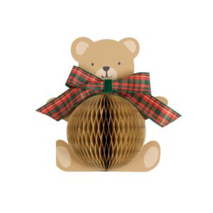 Carte nid d'abeille ours en peluche