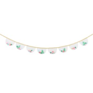 Guirlande de pompons de Noël en organza