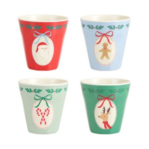 Gobelets réutilisables Joyeux Noël (x 4)