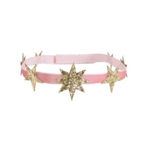 Couronnes de fête étoilées à paillettes célestes (x 8)