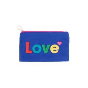 Pochette LOVE bleue