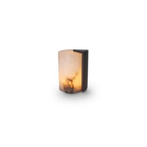Gâteau Albâtre Lumière Haut | accent Frêne | rechargeable |  12,7 cm x Ø 8,5 cm