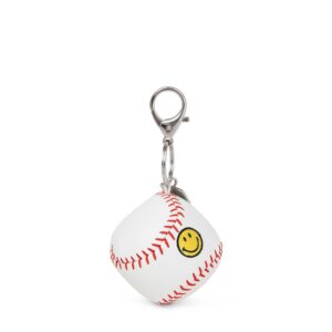 Smiley Baseball Key Charm